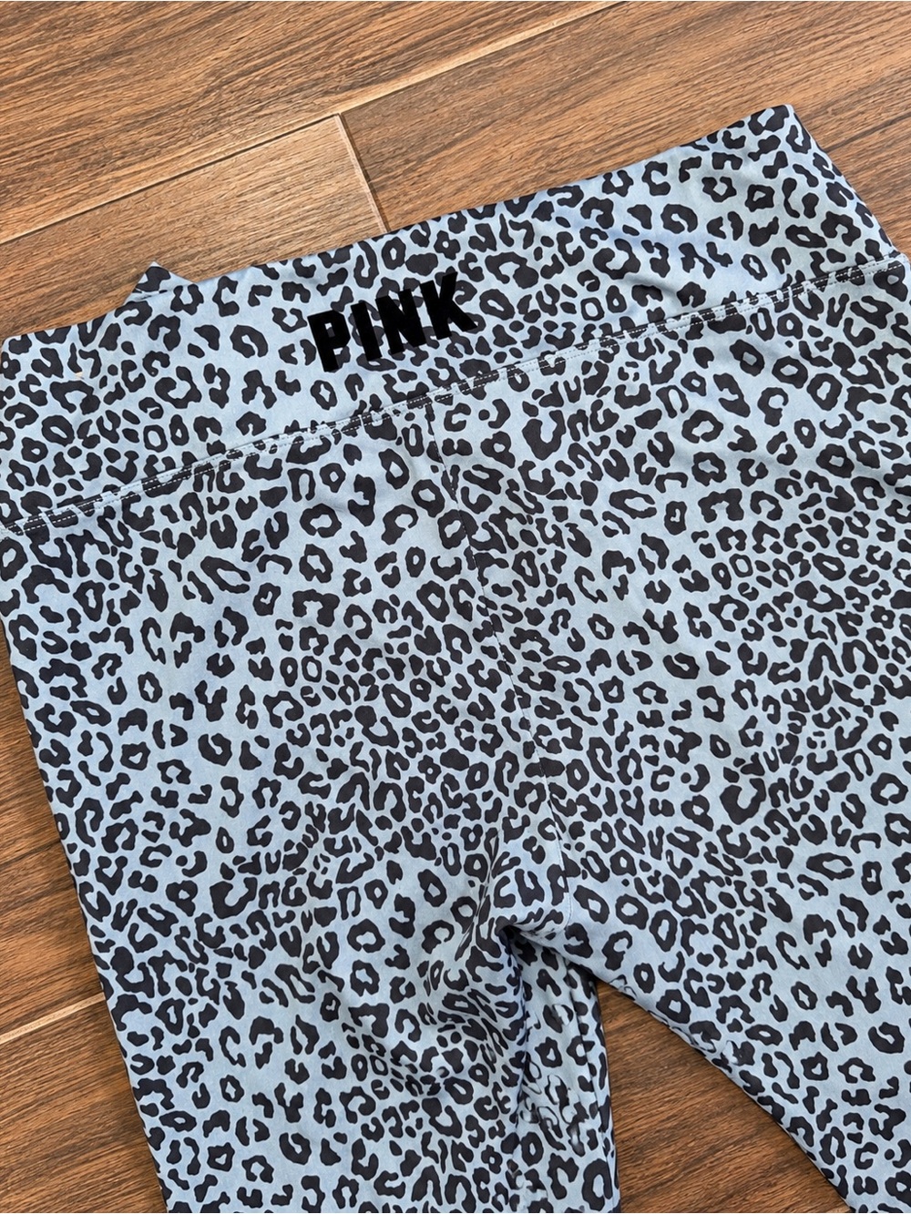 PINK Active Leopard Print Ruched Leggings Size XXL